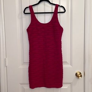 Forever 21 Ruffled Magenta Dress
